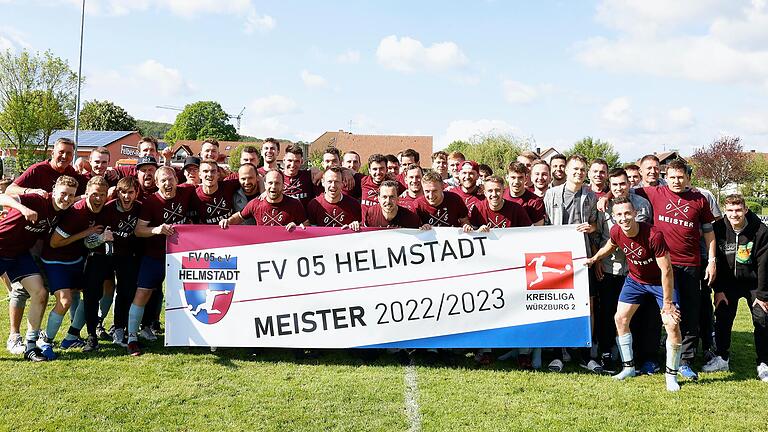 Der FV Helmstadt ist Meister der Fußball-Kreisliga Würzburg 2.