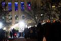 Technoclub Berghain feiert 20. Jubiläum       -  Zum Beginn der Jubiläumsparty bildete sich wieder die gefürchtete lange Warteschlange.