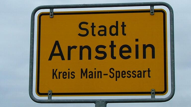 Ortsschild Arnstein. Ortsschild Arnstein.