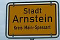 Ortsschild Arnstein.