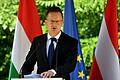 Peter Szijjarto gehört seit 2014 zum Kabinett von Ungarns Premierminister Viktor Orban. Der 40-Jährige ist Außenminister, vorher war er Sprecher der Regierungspartei Fidesz und Sprecher des Regierungschefs.