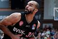 Basketball - easyCredit BBL - s.Oliver Wuerzburg - medi bayreuth       -  Perry Ellis war mit 13 Zählern erfolgreichster Werfer der Baskets bei Sarkarya.