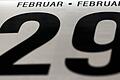 Ein Abreißkalender mit dem Datum des 29. Februar.