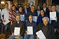 Zahlreiche Ehrungen wurden im Rahmen der Jahreshauptversammlung des CSU-Ortsverbands Sulzheim durchgeführt: (von links, stehend) Fritz Schmitt, Christian Zinner, Frank Amling, Ortsvorsitzende Katharina Stark, Hubert Heilmann, Marion Fuchs, Josef Pickel, Rainer Fuchs, Thomas Werbinek, Michael Stark, MdL Barbara Becker, Michael Geck, Bernhard Graber, Jürgen Schwab, (vorne sitzend) Edgar Wüst, Lorenz Ament und Gebhard Büttner.