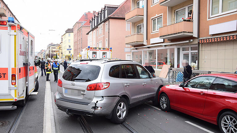 Unfall in der Würzburger Sanderau am Samstagvormittag Unfall in der Würzburger Sanderau am Samstagvormittag