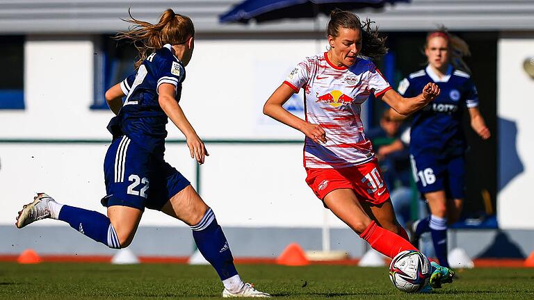 Medina Desic erzielt ihre Tore nun für das Frauenteam von RB Leipzig. Die Stürmerin war vorher für verschiedene Würzburger Frauen-Mannschaften am Ball.