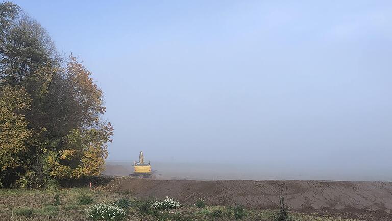 Die Bauarbeiten am neuen Gewerbegebiet auf der Sollershöhe haben begonnen.