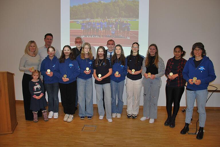 Das erfolgreiche Staffel-Team der Mittelschule Unterpleichfeld.