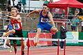 Bad Kissinger Leichtathleten bei der Deutschen Meisterschaft       -  Edelmetall bei der Deutschen Meisterschaft gewonnen hat Niklas Amthor (rechts). Der Sportler vom TSV Bad Kissingen holte Bronze über 400 Meter Hürden.