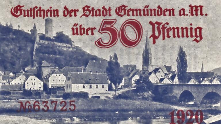 So sah das Notgeld in Gemünden aus.