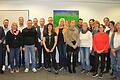Verdiente Mitarbeiterinnen und Mitarbeiter der Stadt Marktheidenfeld ehrten Erster Bürgermeister Thomas Stamm (links) und Personalratsvorsitzender Walter Bufe (Zweiter von links).