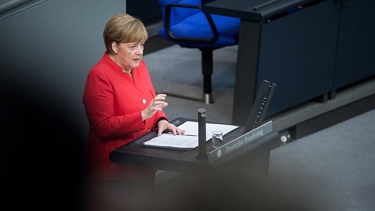 Angela Merkel       -  Die Bundeskanzlerin hat Stellung zu Hans-Georg Maaßen genommen.