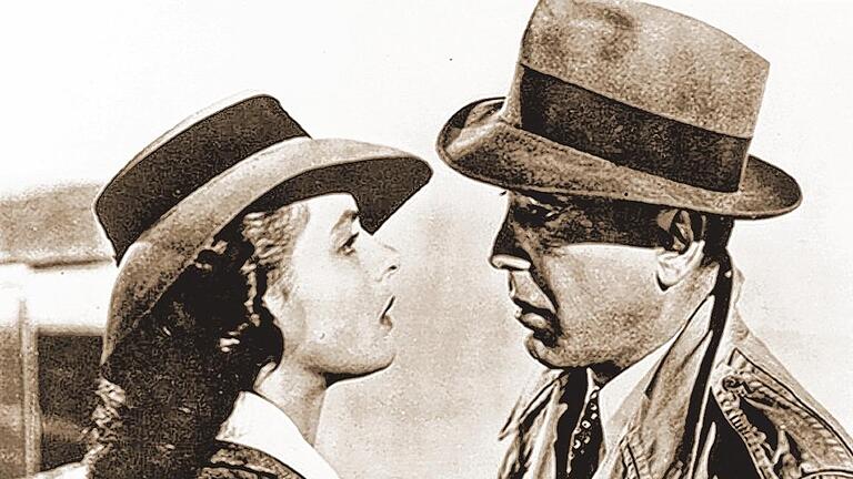 Humphrey Bogart trifft Ingrid Bergman       -  (rtg)   &bdquo;Ich seh' Dir in die Augen, Kleines....&ldquo; wird Humphrey Bogart am Sonntag im Programmkino Central zu Ingrid Bergmann sagen. Weniger romantisch veranlagte Fans des Films werden sich auf die Schlussszene freuen können, wenn Bogey &ndash; ohne Ingrid Bergmann &ndash; mit Claude Rains im Nebel verschwindend lakonisch meint: &bdquo;Louis, ich glaube, dies ist der Beginn einer wunderbaren Freundschaft.&ldquo; Welches davon das Lieblingszitat von Stadtheimatpfleger Hans Steidle ist, kann man am Sonntag, 26. April um 11 Uhr erfahren. Da stellt Steidle seinen &bdquo;besonderen Film&ldquo; vor: &bdquo;Casablanca&ldquo; von Regisseur Michael Curtiz. Der Streifen wurde mit drei Oscars (bester Film, bestes Drehbuch und beste Regie) ausgezeichnet.