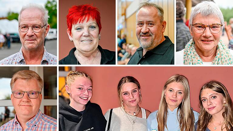 Ihre Meinung zum geplanten Wohnheim für Geflüchtete und zum Infoabend äußerten (oben von links) Thomas Kluß, Angelika Rosenbauer, Martin Burger und Gerda Döhler sowie (unten von links) Sebastian Kleinau sowie Lucy Ebert, Viktoria Thaler, Marie und Emilia Rößner. Ihre Meinung zum geplanten Wohnheim für Geflüchtete und zum Infoabend äußerten (oben von links) Thomas Kluß, Angelika Rosenbauer, Martin Burger und Gerda Döhler sowie (unten von links) Sebastian Kleinau sowie Lucy Ebert, Viktoria Thaler, Marie und Emilia Rößner.