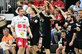 Benedikt Kleinhenz (links) verlor mit dem HSC Bad Neustadt gegen HaSpo Bayreuth in eigener Halle mit 20:30.