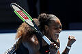 Rekordsiegerin       -  Serena Williams feiert ihren Halbfinaleinzug.
