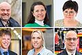 Sie hatten während der Corona-Pandemie wichtige Aufgaben zu erfüllen: Paul Justice, Barbara Finkenberg, Andrea Zoller, Dr. Holger Saurenbach, Miriam Preuß, Harald Rehmann (von links oben).