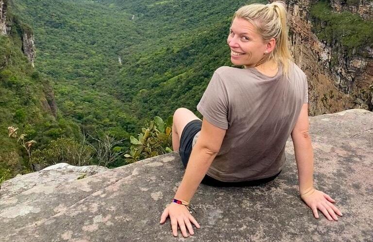 Bettina Mandel aus Hellmitzheim ist derzeit in Brasilien unterwegs. Das Bild zeigt sie im Nationalpark Chapada Diamantina in Bahia. Bettina Mandel aus Hellmitzheim ist derzeit in Brasilien unterwegs. Das Bild zeigt sie im Nationalpark Chapada Diamantina in Bahia.