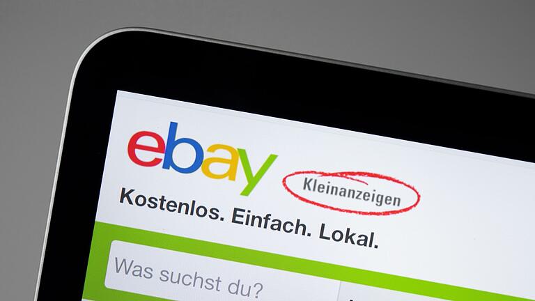 Display zeigt Suchfeld von Ebay-Kleinanzeigen an.jpeg       -  Bei Ebay Kleinanzeigen ist eine neue Phishing-Betrugsmasche im Umlauf.