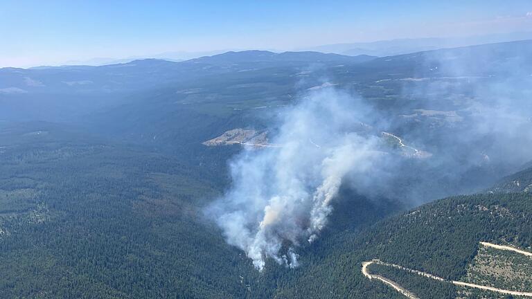 Waldbrände in Kanada       -  Wie in den vergangenen Jahren gibt es in Kanada und in den USA zahlreiche Waldbrände.