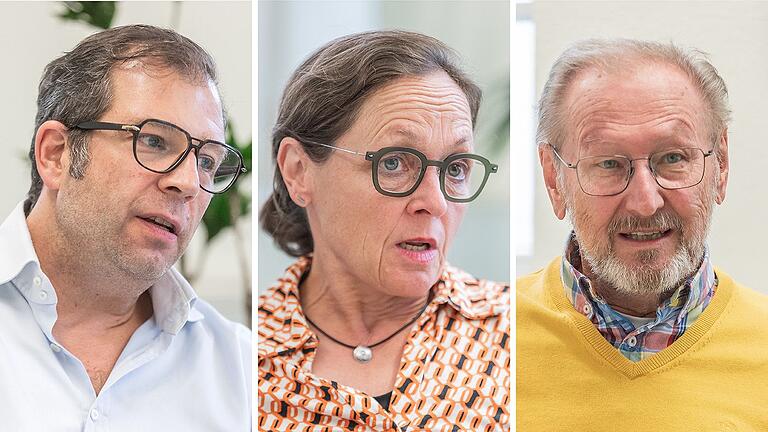 In Sorge um die ärztliche Versorgung in der Region: (v. li.) die Mediziner Jens Kauczok, Sibyl Mittler und Christian Potrawa, Vorstandsmitglieder des Ärztlichen Kreisverbandes Würzburg. In Sorge um die ärztliche Versorgung in der Region: (v. li.) die Mediziner Jens Kauczok, Sibyl Mittler und Christian Potrawa, Vorstandsmitglieder des Ärztlichen Kreisverbandes Würzburg.