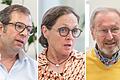 In Sorge um die ärztliche Versorgung in der Region: (v. li.) die Mediziner Jens Kauczok, Sibyl Mittler und Christian Potrawa, Vorstandsmitglieder des Ärztlichen Kreisverbandes Würzburg.