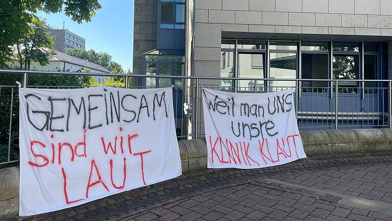 Der Protest gegen die Schließung des Krankenhauses St. Josef in Schweinfurt hält an.