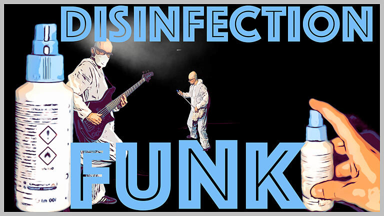 Bassist Michael Ende machte ein musikalisches Stück zu Corona, der 'Disinfection Funk'. Bassist Michael Ende machte ein musikalisches Stück zu Corona, der 'Disinfection Funk'.