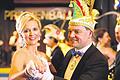 Prinzenball: Am Abend wurde im Hotel Maritim gefeiert: Prinz Stefan I. eröffnete mit Prinzessin Jeanette I. den Ball mit einem Wiener Walzer.