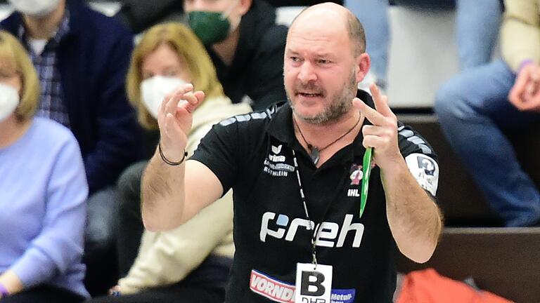 Frank Ihl (im Bild), der Trainer des HSC Bad Neustadt, war nach der Niederlage seiner Mannschaft beim TSV Rothenburg bedient.