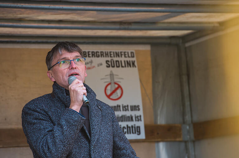 Bergrheinfelds Bürgermeister Ulrich Werner rief zu 'proteststarkem Widerstand' auf.