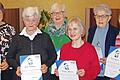 Für 25 Jahre Treue zeichnet der Kneipp-Verein Bad Kissingen Mitglieder aus (von links) : Roswitha Schmidt, Rosa Schlotter, Barbara Drosd-Tessari, Irmgard Memmel, Gertrud Farrenkopf und Irene Wahler.       -  Für 25 Jahre Treue zeichnet der Kneipp-Verein Bad Kissingen Mitglieder aus (von links) : Roswitha Schmidt, Rosa Schlotter, Barbara Drosd-Tessari, Irmgard Memmel, Gertrud Farrenkopf und Irene Wahler.