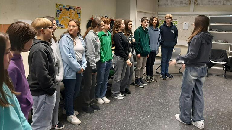Erstes Kennenlernen in der Wolffskeelschule.
