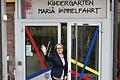40 Jahre lang ist Gudrun Hellmuth durch diese Tür hindurch in &quot;ihren&quot; Kindergarten gegangen. Nun hat sich die langjährige Leiterin von Mariä Himmelfahrt in den Ruhestand verabschiedet.