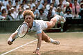 Vor 20 Jahren: Graf und Becker Sieger in Wimbledon.jpeg       -  Boris Becker fühlte sich auf Rasen besonders wohl. 1985 gewann er erstmals in Wimbledon.