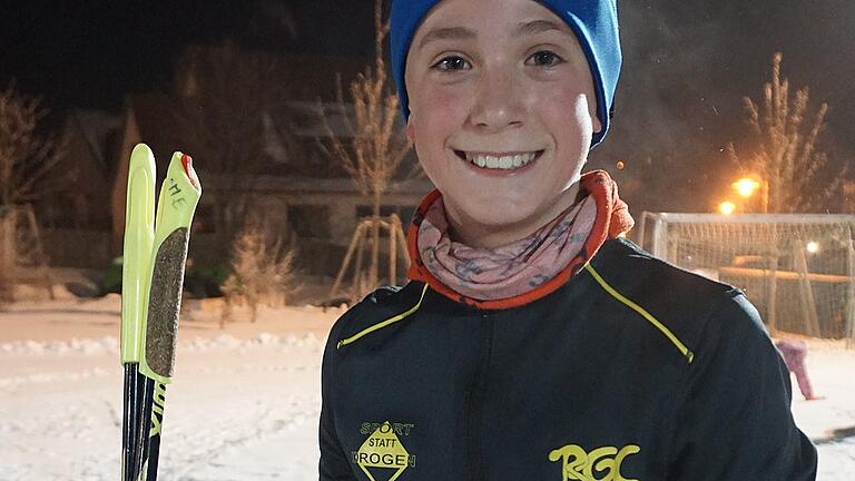 Der Oberweißenbrunner Alvaro Schrenk zeigte sein Talent und siegte in bei der Schülern S12/13.