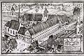 Das Bürgerspital an der Wende zum 17. Jahrhundert. Rekonstruktionszeichnung aus dem Jahr 1937.Stiftung Bürgerspital zum Hl. Geist