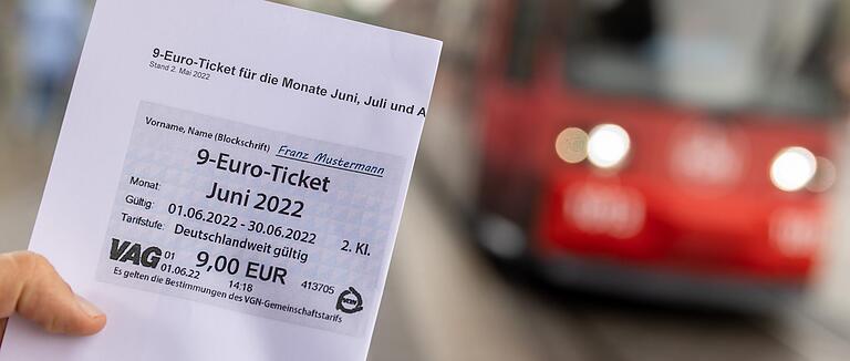 So könnte es aussehen, das 9-Euro-Ticket. Gültig ist es im gesamten öffentlichen Nahverkehr in Deutschland.