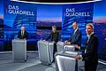 TV-Runde im Bundestagswahlkampf       -  Die Kanzlerkandidaten Olaf Scholz (SPD); Robert Habeck (Grüne), Friedrich Merz (CDU) und Alice Weidel (AfD) beharkten sich in einer Talkrunde bei RTL und ntv.