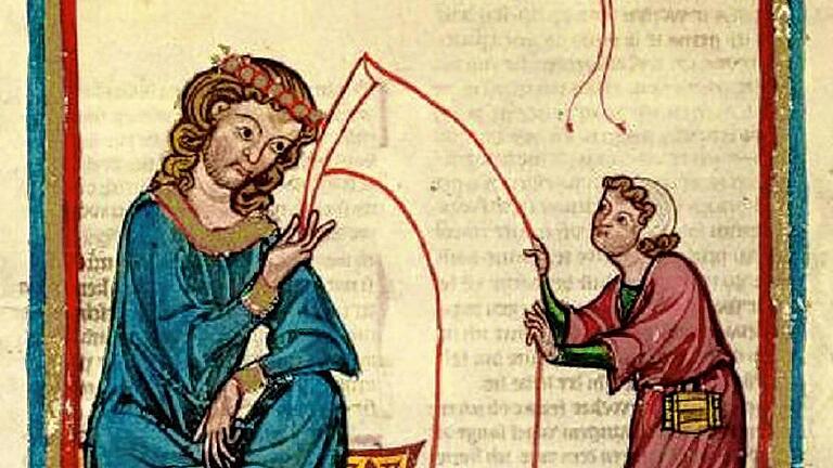 Codex Manesse       -  Im Codex Manesse werden die Autoren nach sozialem Stand geordnet. Auf diese Weise kommt Otto von Botenlauben an 14., Walther von der Vogelweide erst an 45. Stelle.