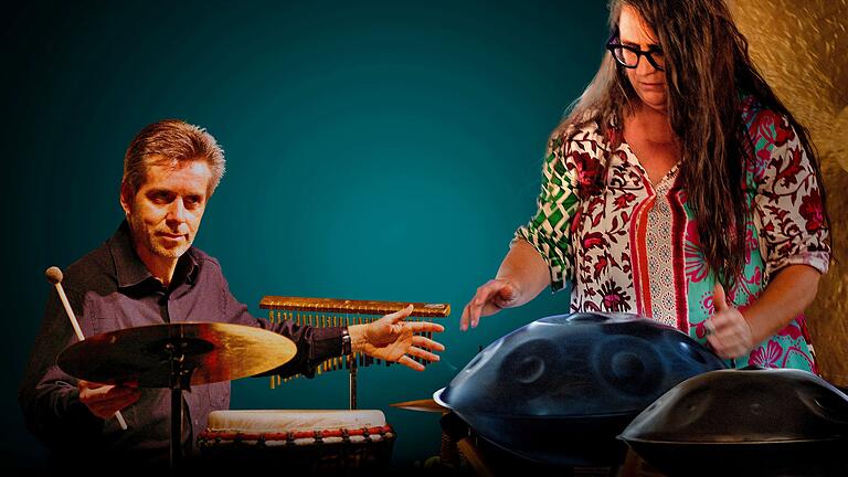 Petra Eisend und Helmut Kandert sind 'Passion Percussion'. Petra Eisend und Helmut Kandert sind 'Passion Percussion'.
