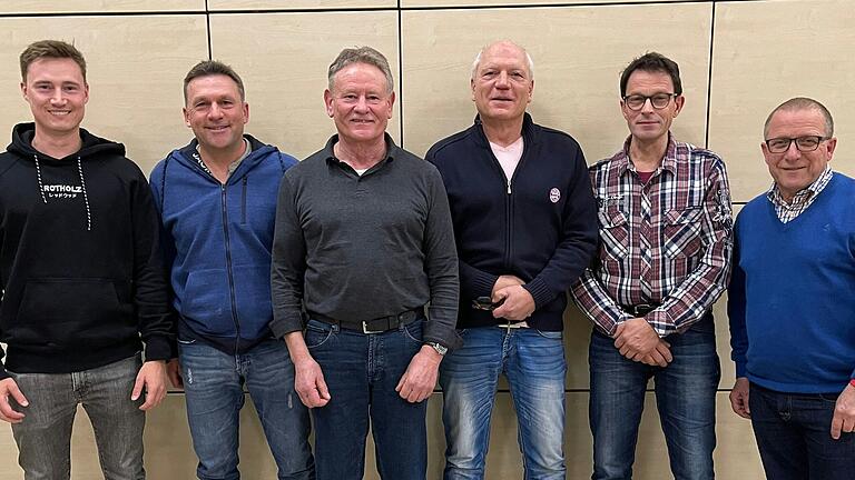 Der neue Vorstand des Musikvereins Gädheim (von links): Jan Eußner (2. Kassier), Peter Alban (1. Schriftführer), Klaus Eußner (1. Vorsitzender), Horst Popp (2. Vorsitzender), Ruppert Warmuth (2. Schriftführer), Klemens Pfaff (1. Kassier).
