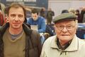 Der geborene Eyershäuser und heute in Essen lebende Fritz Schmidt und sein Sohn Jörg erlebten 'Das Wunder von Düsseldorf' live vor Ort mit.