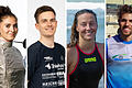 v.l.: Leonie Ebert, Kilian Ort, Leonie Antonia Beck und Patrick Karl