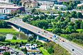 Seit Mitte August wird die Hahnenhügelbrücke in Schweinfurt saniert und ist für den Verkehr gesperrt. Am Mittwoch wird sie wieder freigegeben.
