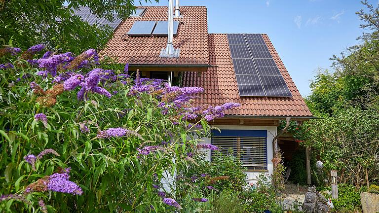 Wie man Gärten möglichst naturnah gestaltet, können Besucher beim Tag der offenen Gartentür erfahren. Das Bild zeigt den Garten von Ulrich Heimberger in Eußenheim, der 2022 mit der Grünen Hausnummer ausgezeichnet wurde. Wie man Gärten möglichst naturnah gestaltet, können Besucher beim Tag der offenen Gartentür erfahren. Das Bild zeigt den Garten von Ulrich Heimberger in Eußenheim, der 2022 mit der Grünen Hausnummer ausgezeichnet wurde.