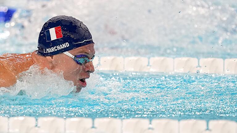 Paris 2024 - Schwimmen       -  Léon Marchand hat bei Olympia die Goldmedaille gewonnen.