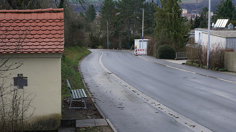 Die Baumhofstraße in Marktheidenfeld zwischen &quot;Am Klöffling&quot; und &quot;Am Setzgraben&quot;.