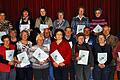 40 Jahre in der DJK: (v. li.) hinten Inge Kretz, Marita Hüfner, Helga Klein, Rosa Heurich, Blanka Wastl, Johanna Kömpel, vorne Gabriele Bug, Maria Müller, Gertraud Wirth, Gisela Scheiwein, Gertrud Gertner, Arnold Kömpel, Inge Scherner, Rainer Hörner, Eugenie Klein, Arnd Molnar, Irma Böhm, Erich Hohmann, Maria Leibold, Waldemar Belz.