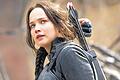 Revolutionsführerin: Jennifer Lawrence als Katniss im dritten Teil der &bdquo;Tribute von Panem&ldquo;.